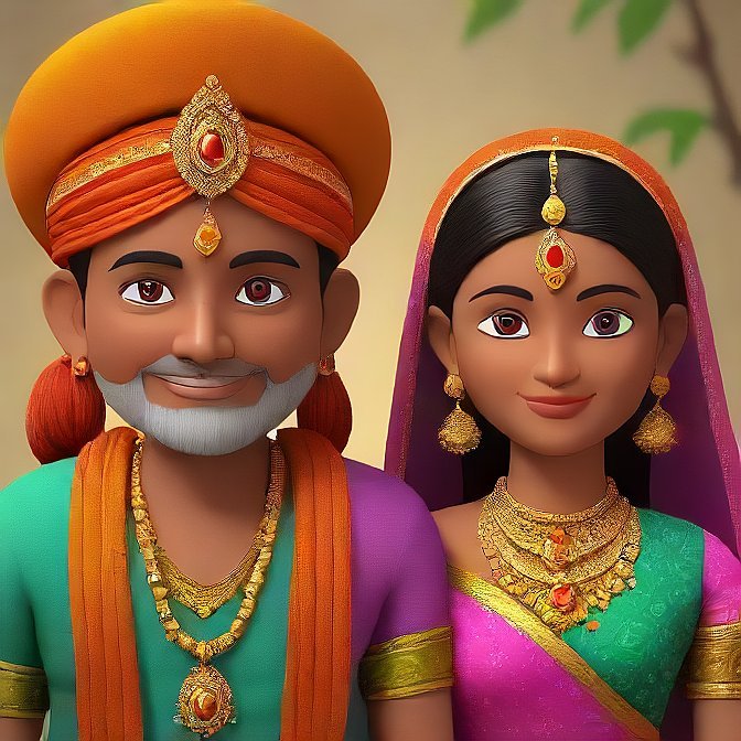 3D cartoon character art